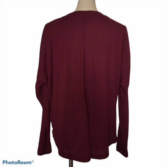 A.N.A 🛍️ Women's Button Down Burgundy NWOT Sz PS - Picture 3 of 6